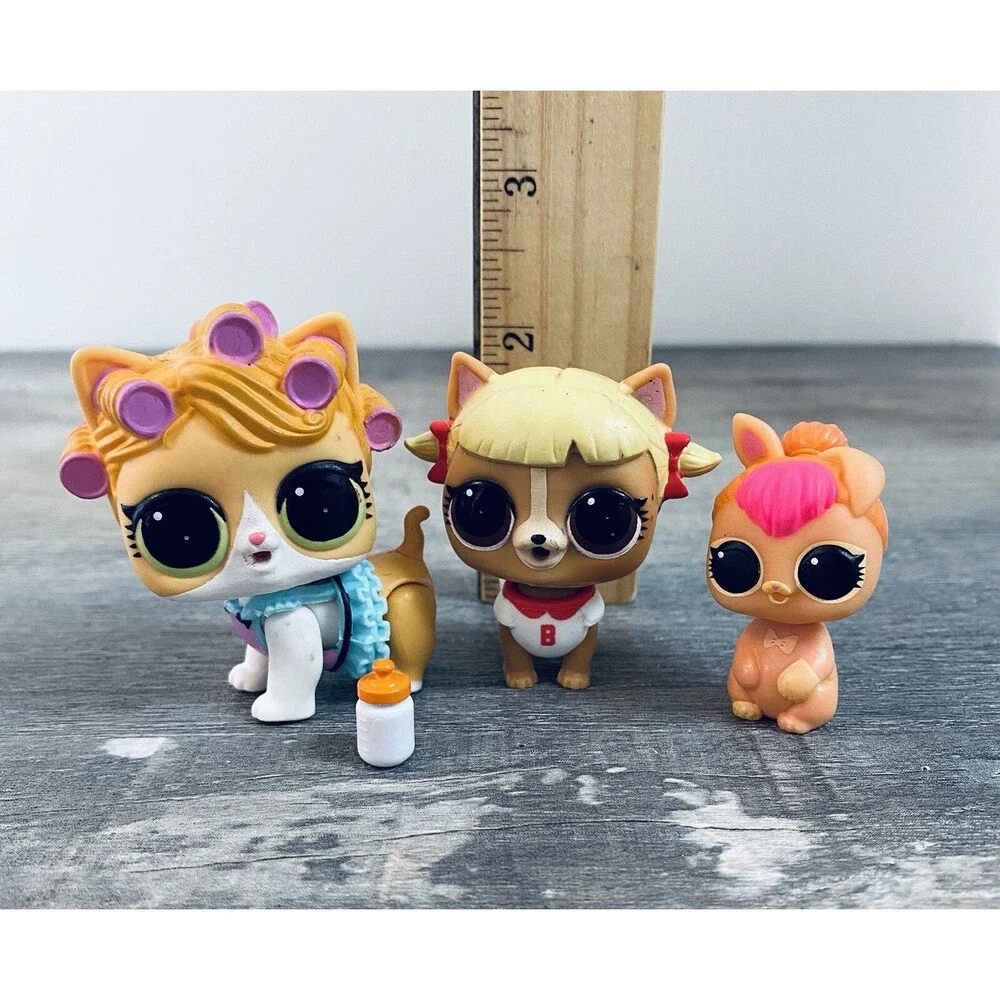 3 L.O.L Surprise LOL Jitter Critter Dolls Pets